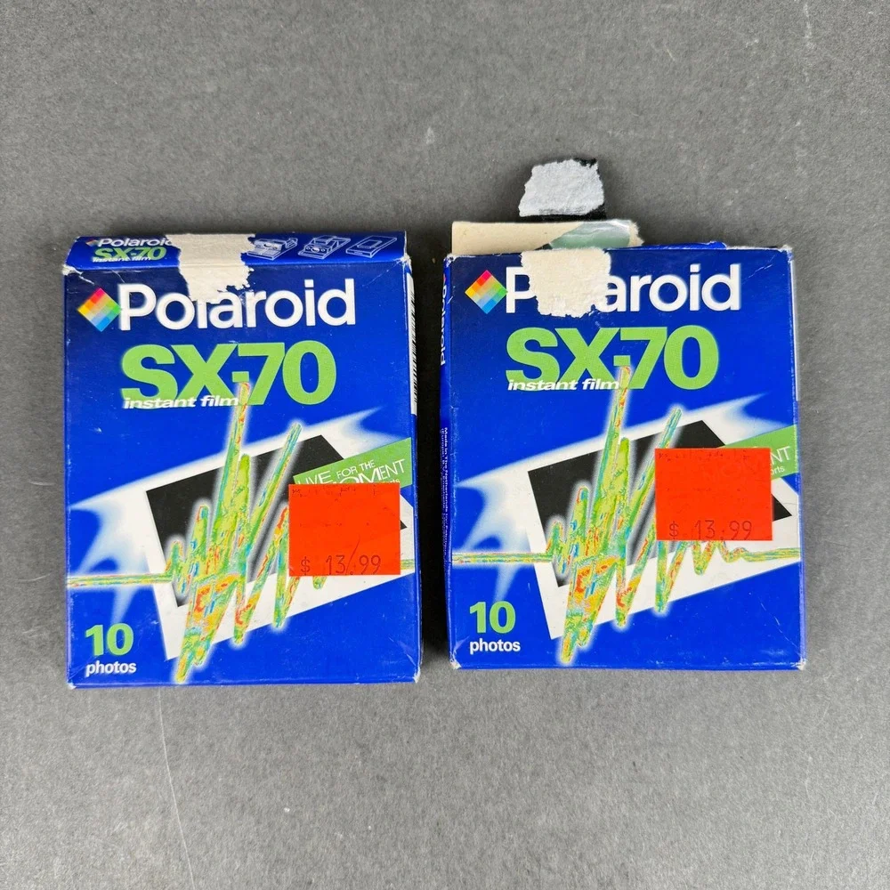 Vintage Polaroid SX-70 Instant Film 2 Packs 10 Photos Each Expired Untested